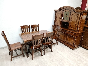 Muebles Salon Rustico de Roble Macizo