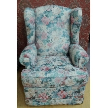 SILLON OREJERO ESTAMPADO FLORES