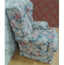 SILLON OREJERO ESTAMPADO FLORES