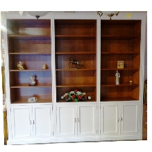 LIBRERIA BLANCA Y CEREZO 280 X 42 X 248