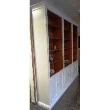 LIBRERIA BLANCA Y CEREZO 280 X 42 X 248