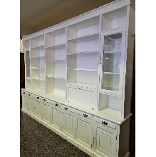 LIBRERIA BLANCA PUERTAS Y CAJONES 365 X 47 X 256