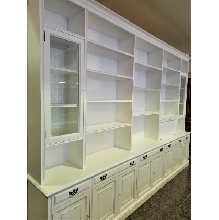 LIBRERIA BLANCA PUERTAS Y CAJONES 365 X 47 X 256